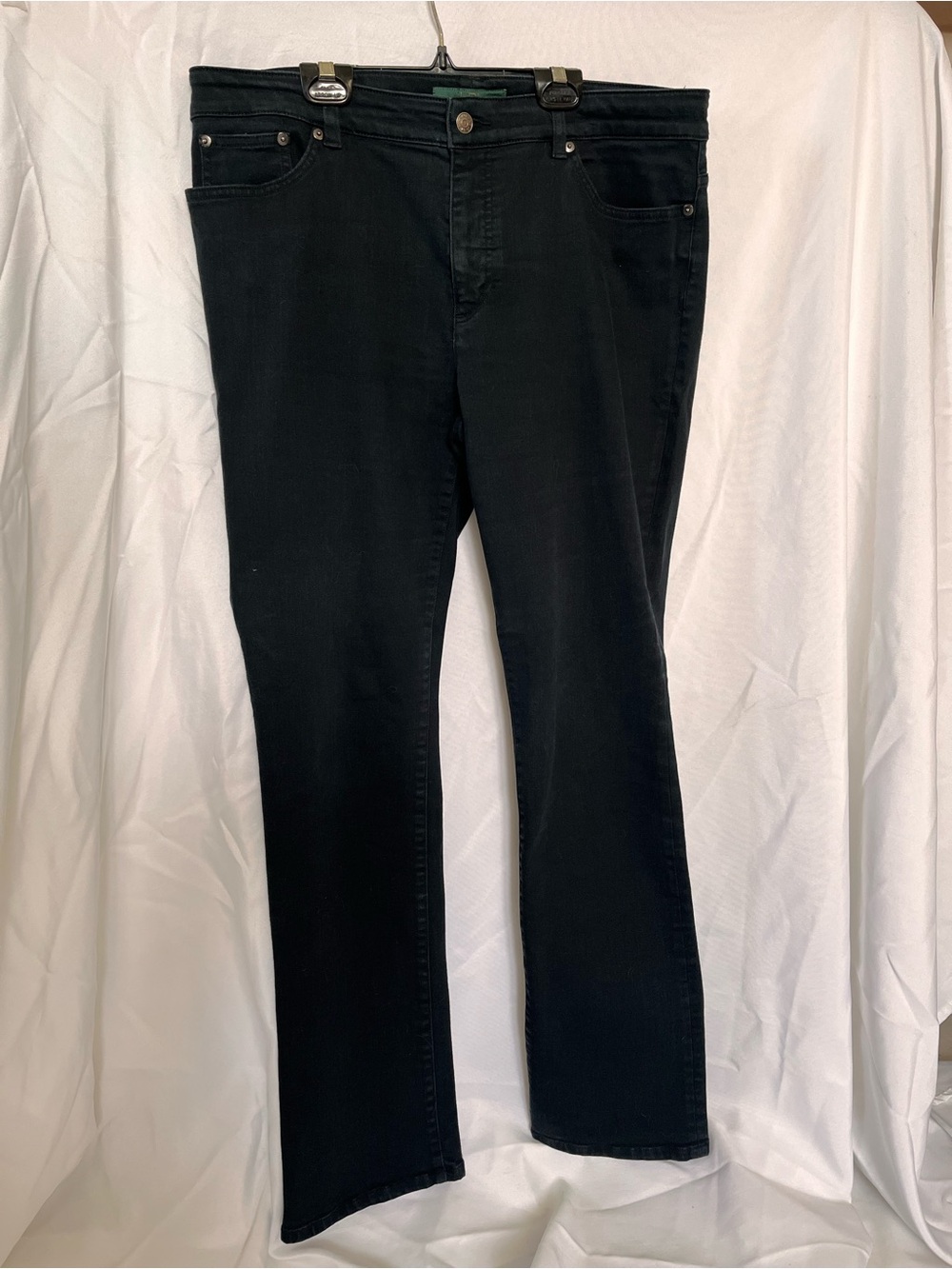 Ralph Lauren Black Jeans with Green Interior Label